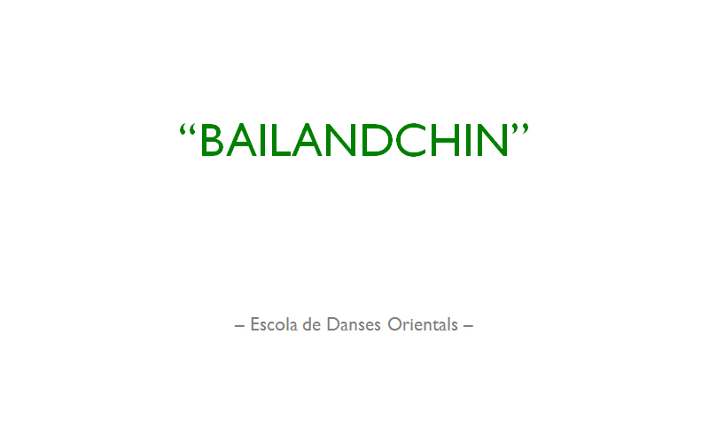 Bailandchin - Escola de Danses Orientals