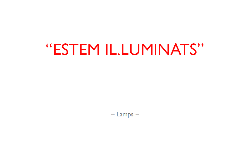 Estem Il.luminats - Lamps